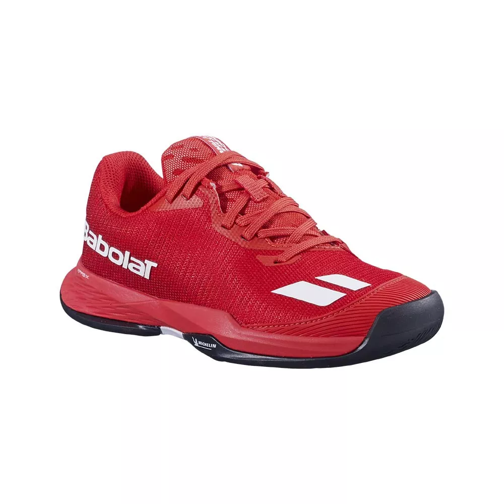 Chaussures Babolat Jet Mach 3 All Court Junior Rouge