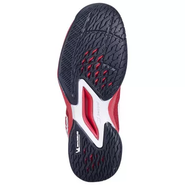 Chaussures Babolat Jet Mach 3 All Court Junior Rouge