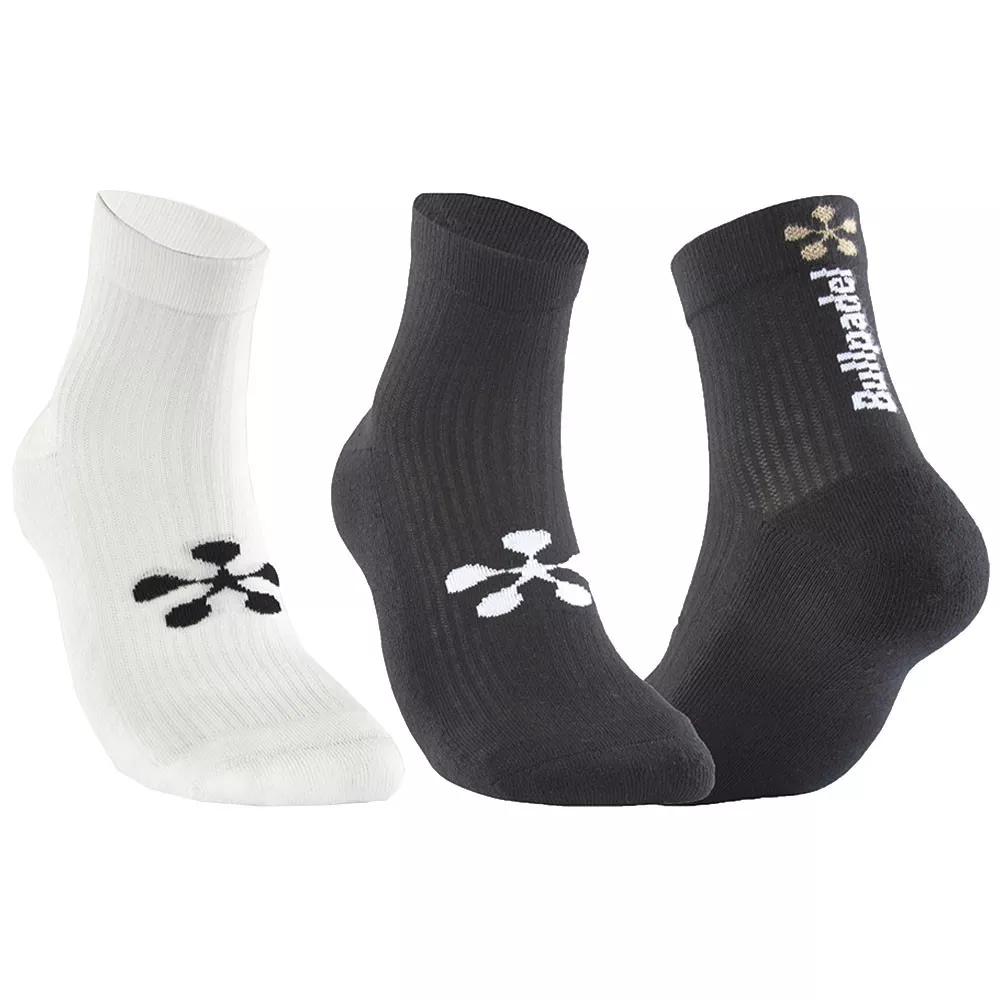 Chaussettes Bullpadel Premier Padel Noir / Blanc (2 paires)