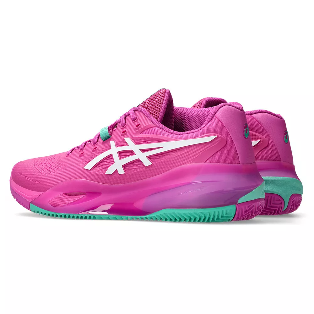 Chaussures Asics Gel Resolution X terre battue Rose / Vert