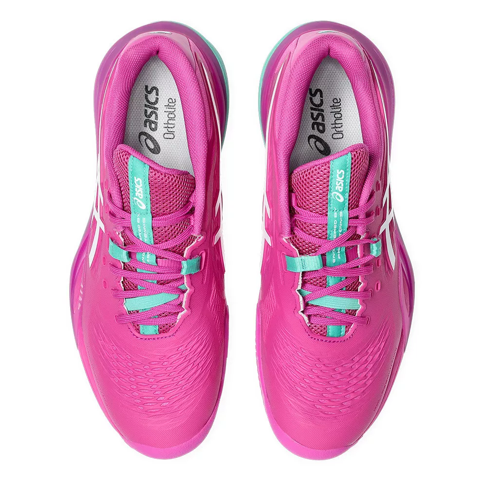 Chaussures Asics Gel Resolution X terre battue Rose / Vert