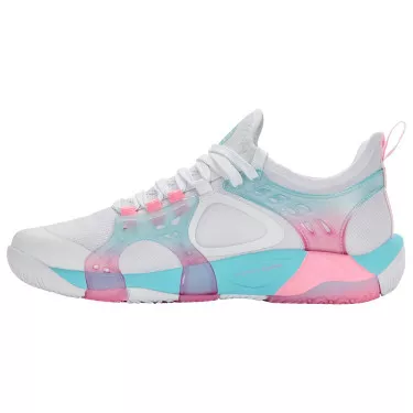 K-Swiss K-Frame Padel damesschoenen wit/roze/blauw