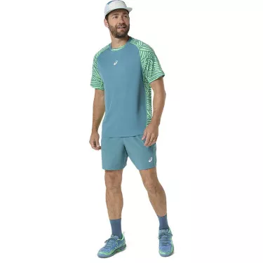 Asics Padel Court Shorts Crème / Groen