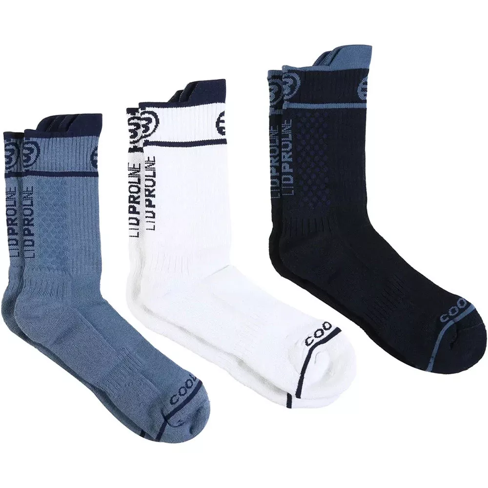 Chaussettes Bullpadel BP26PR U1 Marine / Blanc / Bleu (3 paires)
