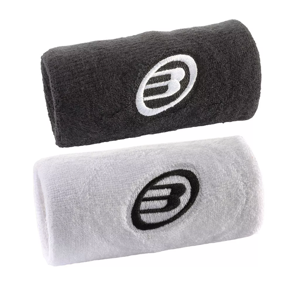 Wristbands Bullpadel Wit / Zwart x 2
