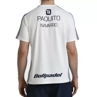 T-shirt Bullpadel Paquito Navarro 26V Blanc