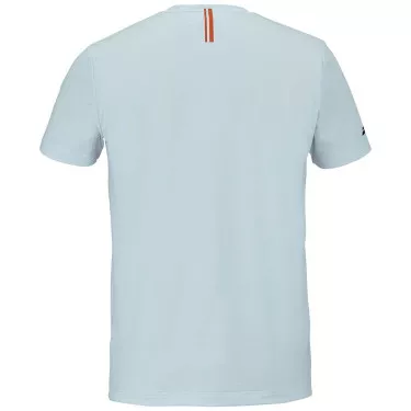 Babolat Play Crew Neck Wit / Blauw T-Shirt