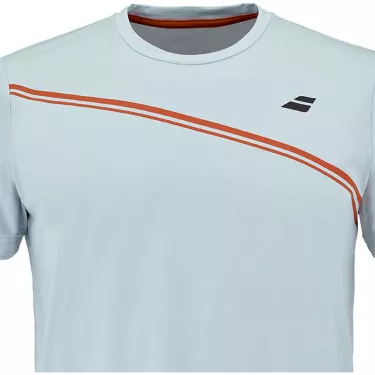 Babolat Play Crew Neck Junior Wit / Blauw T-Shirt