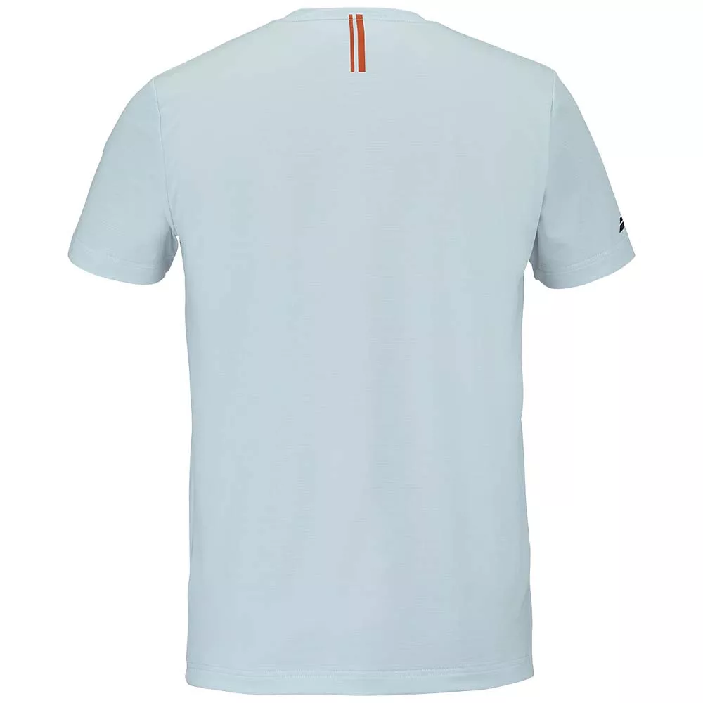 Babolat Play Crew Neck Junior Wit / Blauw T-Shirt