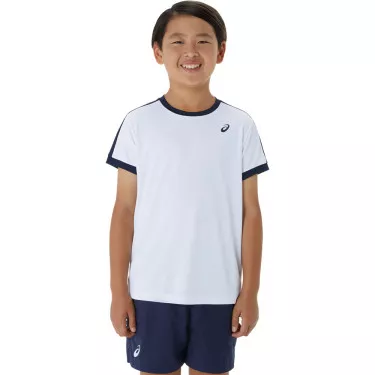 T-Shirt Asics Jongens Crème / Blauw
