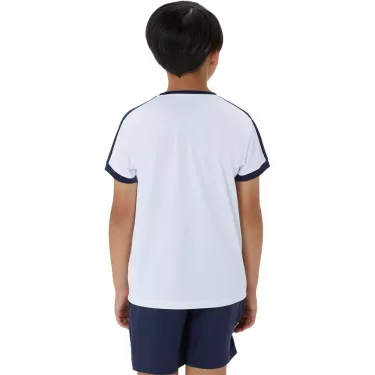 T-Shirt Asics Jongens Crème / Blauw