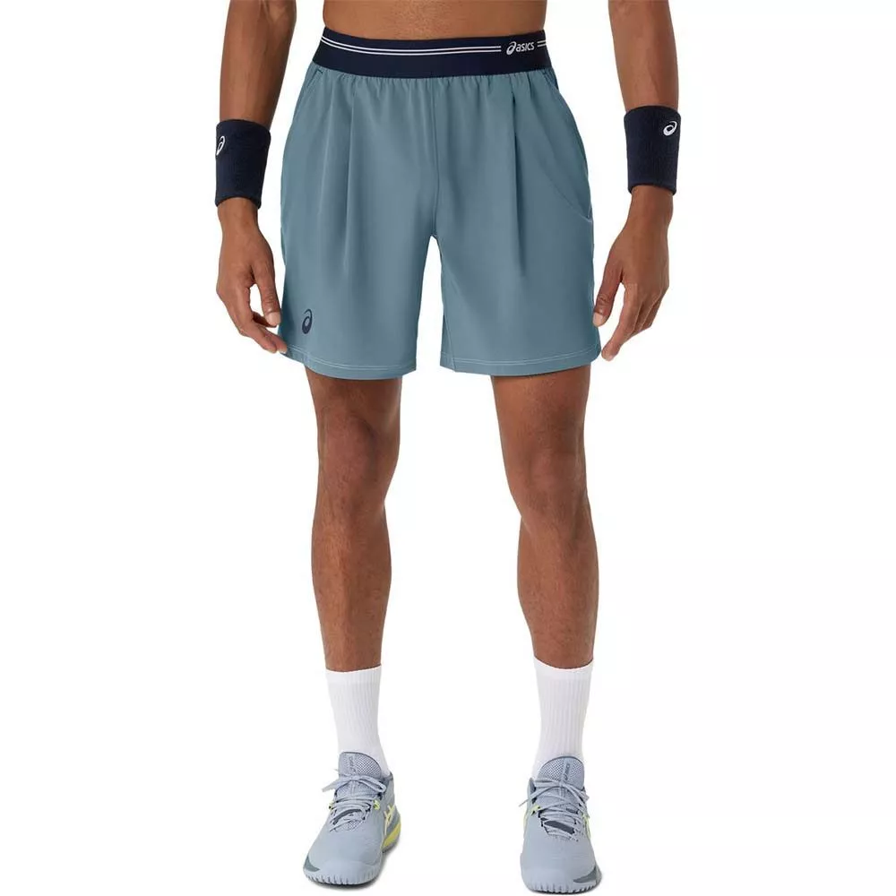 Short Asics Game Bleu Gris