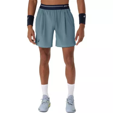 Short Asics Game Bleu Gris