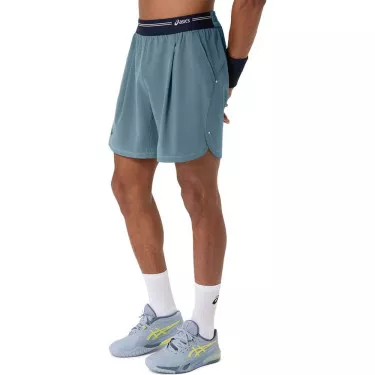 Short Asics Game Bleu Gris