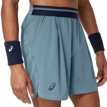 Short Asics Game Bleu Gris