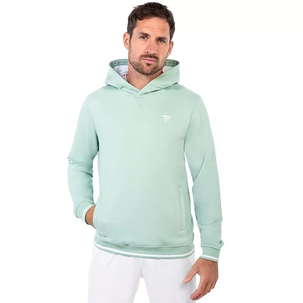 Sweat à capuche Tecnifibre Team Terry Hoodie Vert pastel