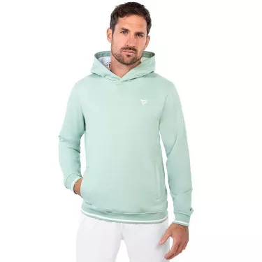 Sweat à capuche Tecnifibre Team Terry Hoodie Vert pastel