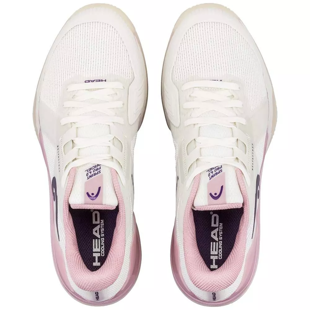Chaussures Head Sprint Pro 4.0 Femme Padel Blanc / Rose