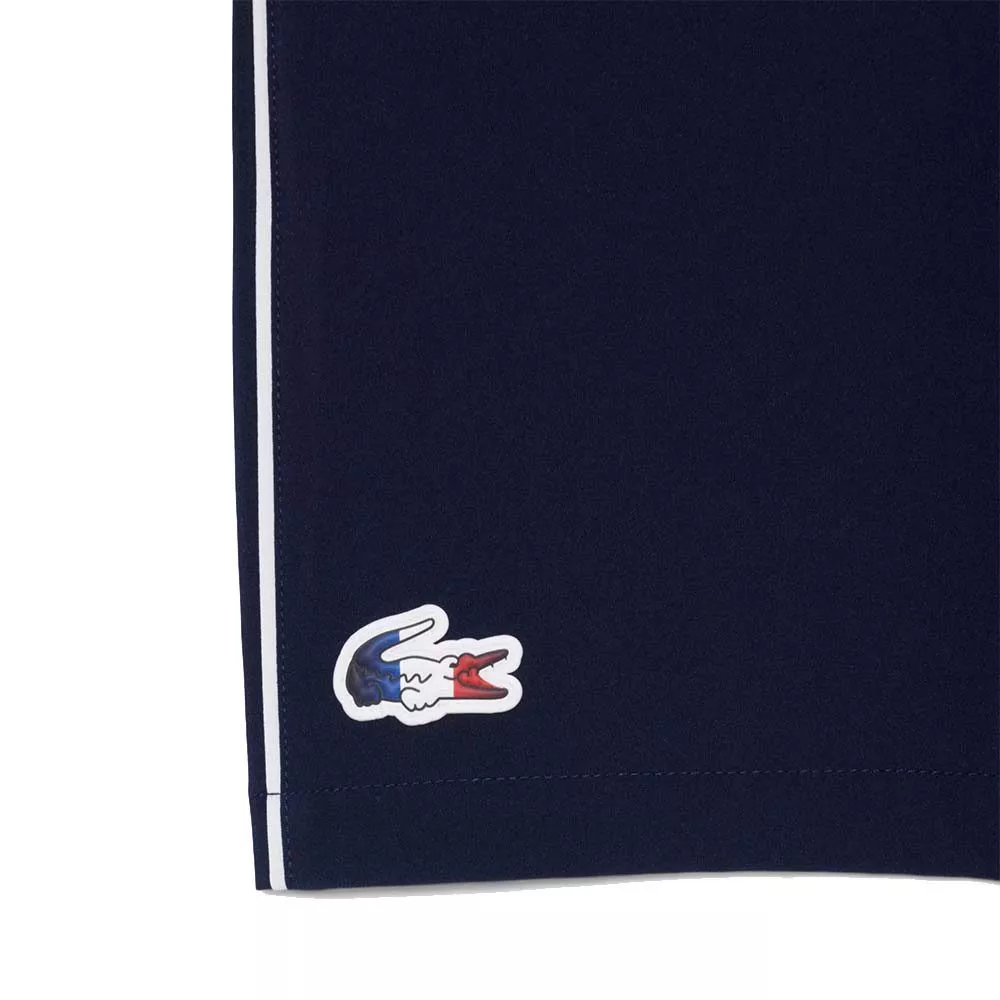Lacoste Tennisshort Frans Team Marineblauw