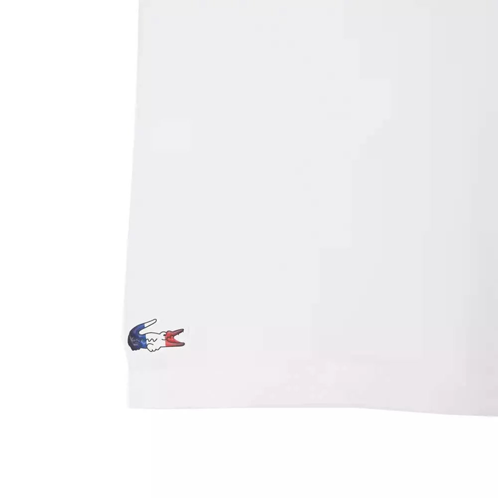 Lacoste Korte Broek Frans Tennisteam Wit