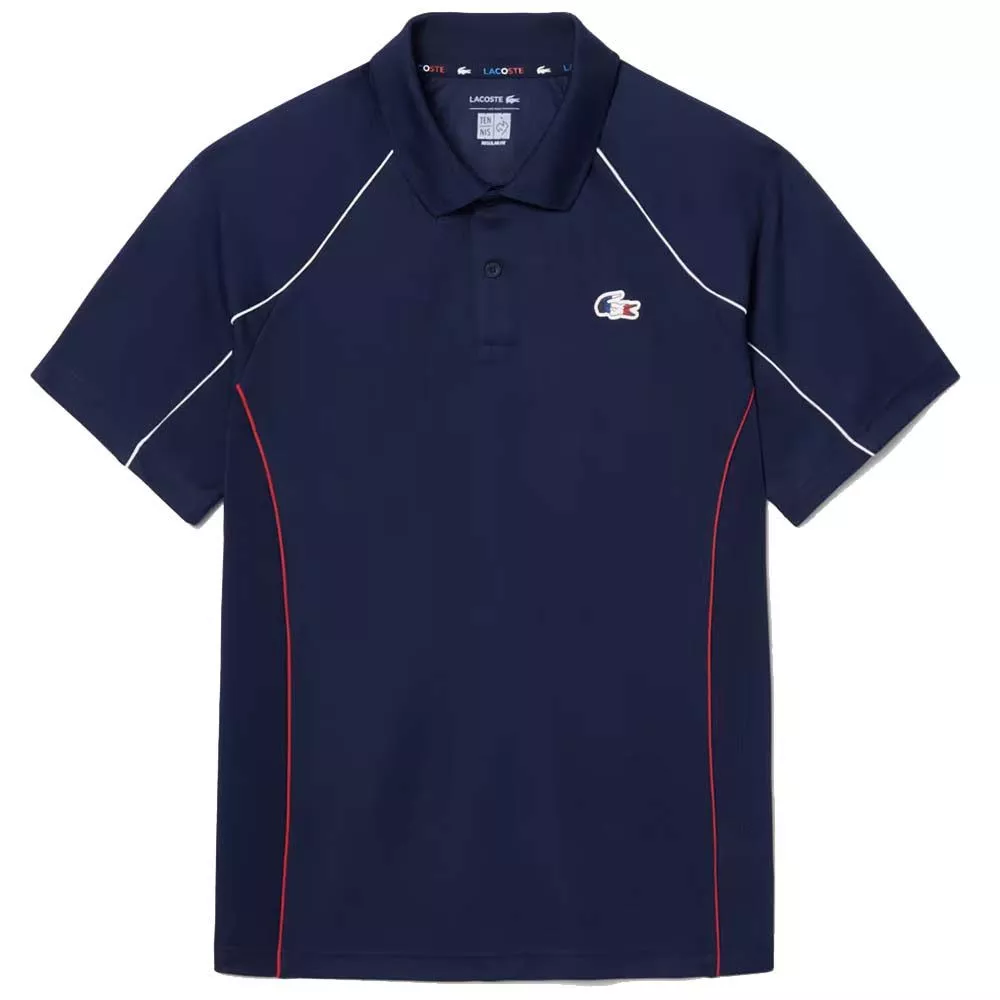 Lacoste Frans Tennisteam Poloshirt Marineblauw