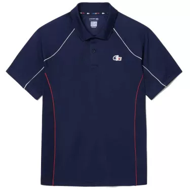 Lacoste Frans Tennisteam Poloshirt Marineblauw