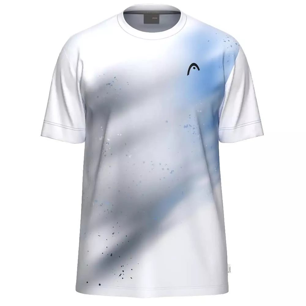 Head TopSpin T-shirt Wit / Donkerblauw