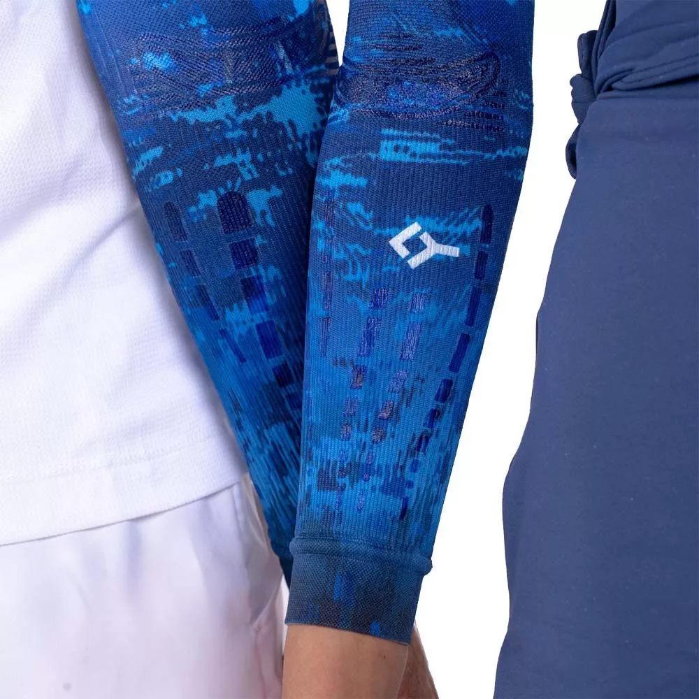 Floky NO-STRAIN Evolution Compressie Mouw Blauw Supernova