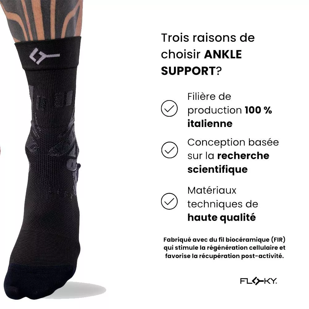 Enkelbrace Floky Ankle Support Links Zwart