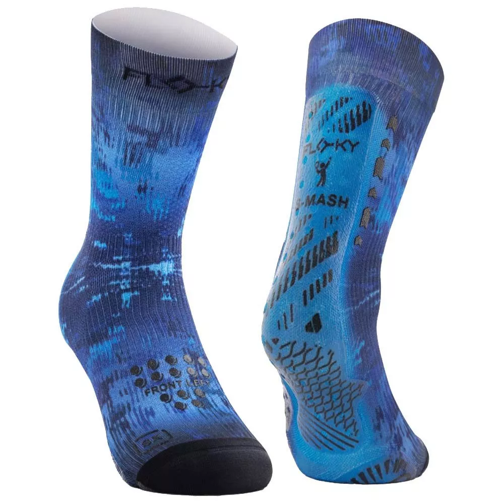 Floky S-MASH 3D FANTASY Compressiesokken - Blauw Supernova