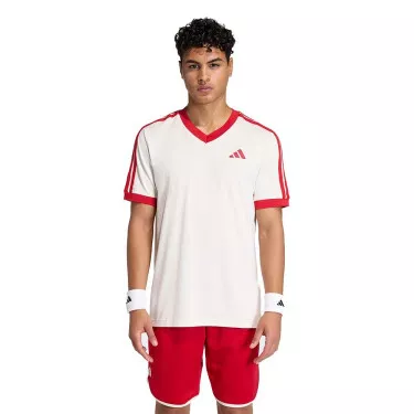 T-Shirt Adidas Tennis Classics Blanc / Rouge