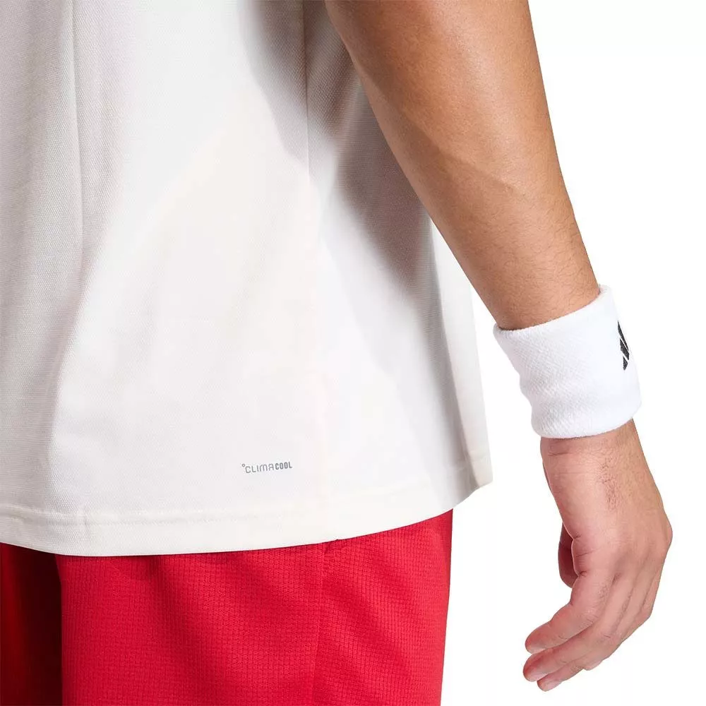 T-Shirt Adidas Tennis Classics Blanc / Rouge