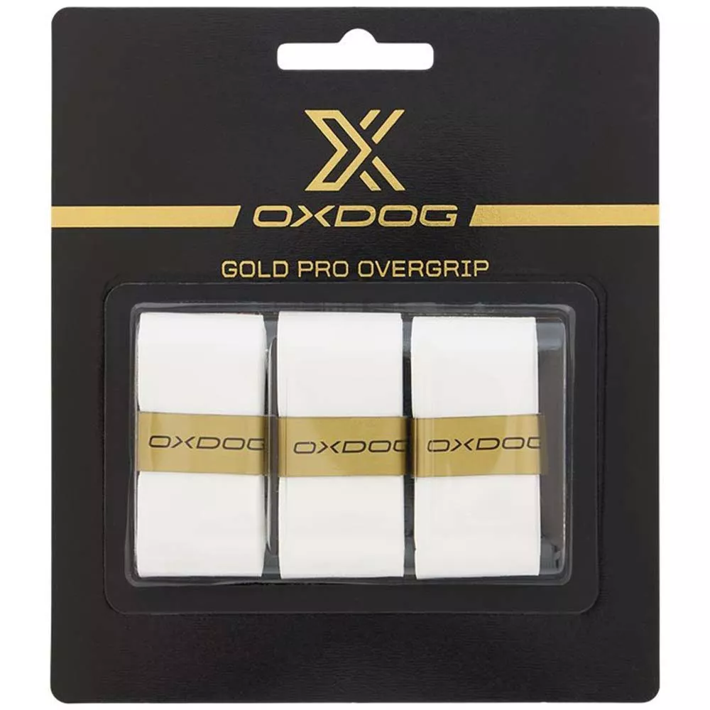 Oxdog Gold Pro Overgrips Wit x 3