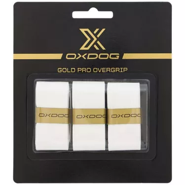 Oxdog Gold Pro Overgrips Wit x 3