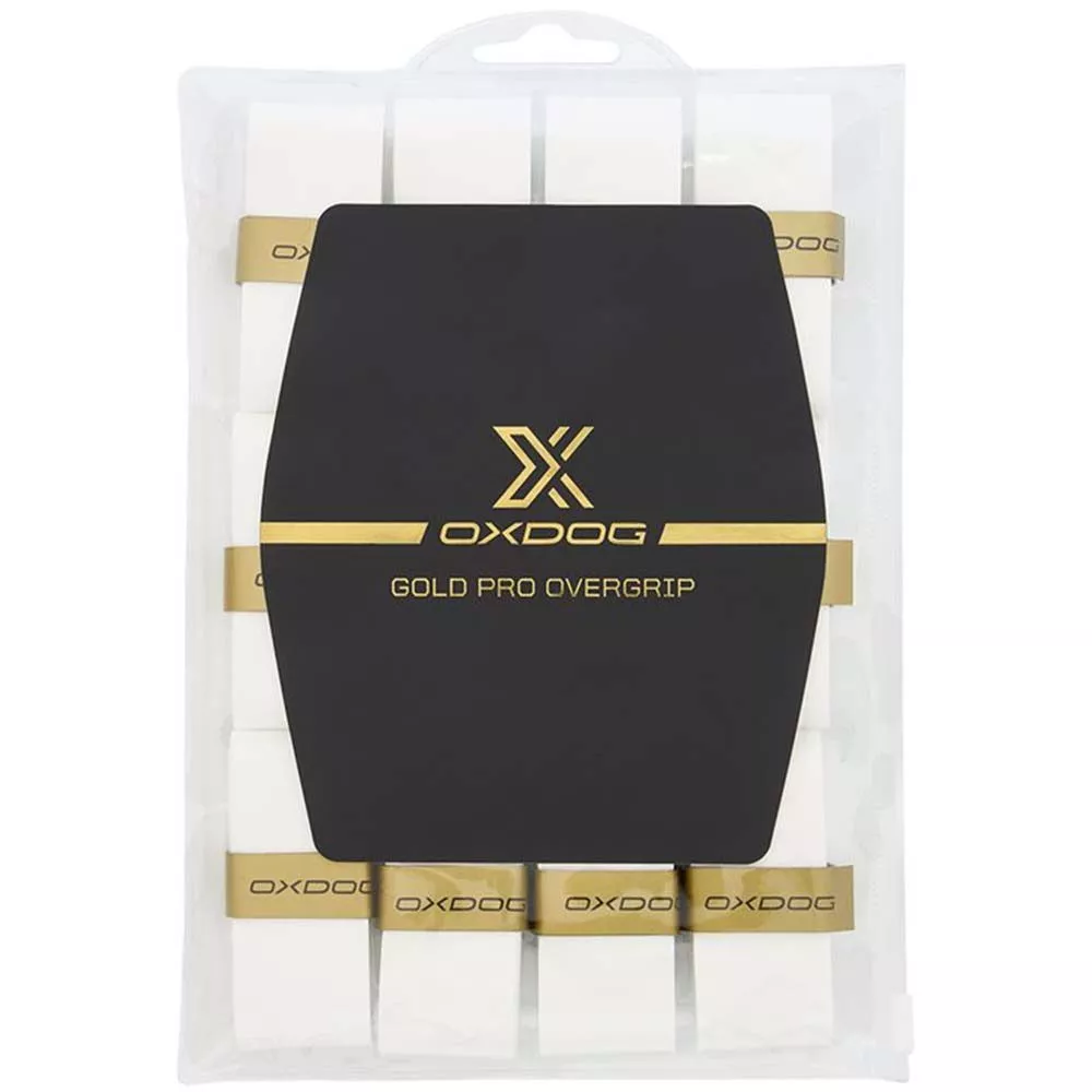 Oxdog Gold Pro Overgrips Wit x 12