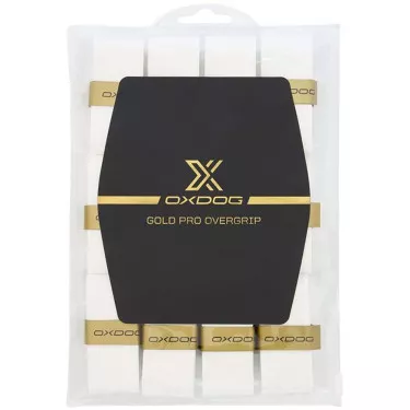 Oxdog Gold Pro Overgrips Wit x 12