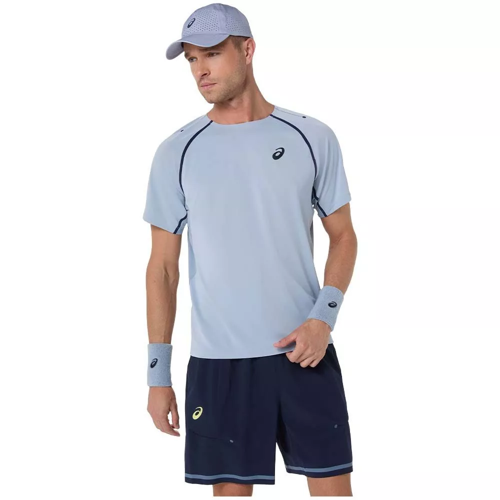 T-Shirt Asics Match SS Gris bleu