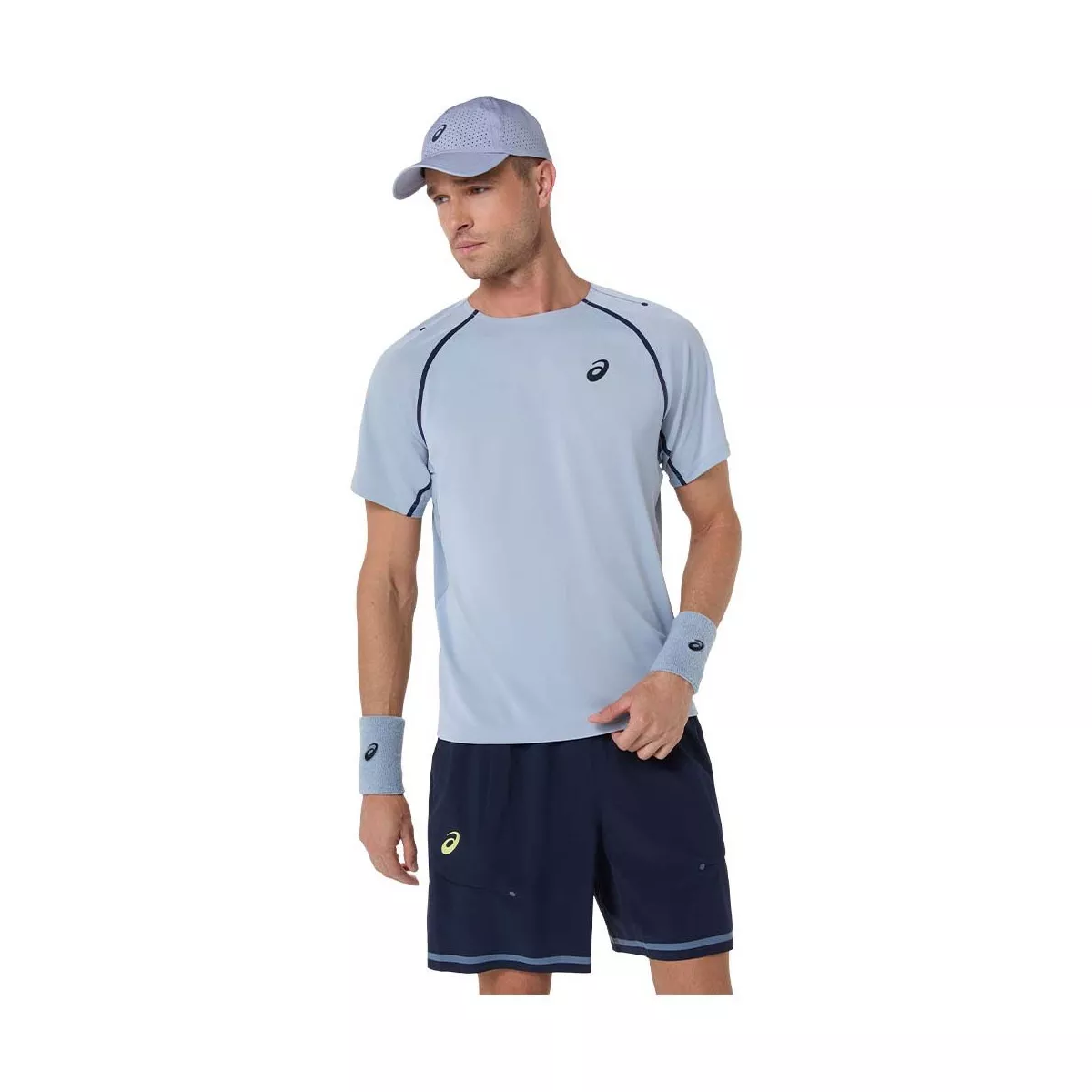T-Shirt Asics Match SS Gris bleu