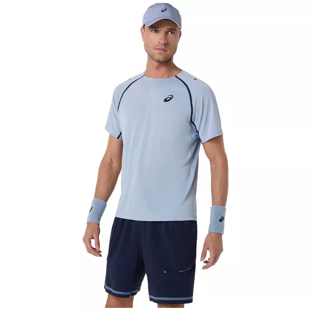 T-Shirt Asics Match SS Gris bleu