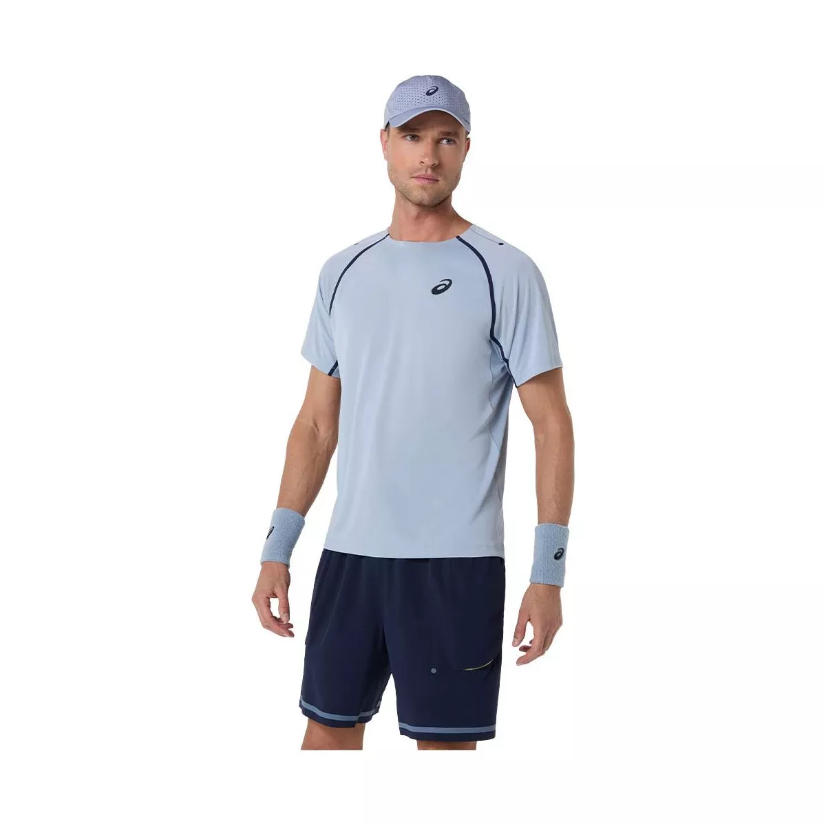 T-Shirt Asics Match SS Gris bleu
