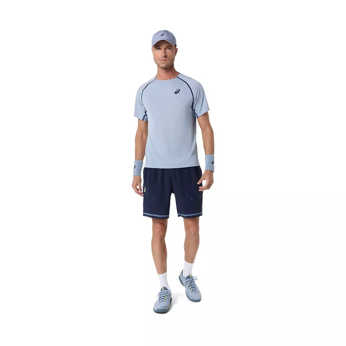 T-Shirt Asics Match SS Gris bleu