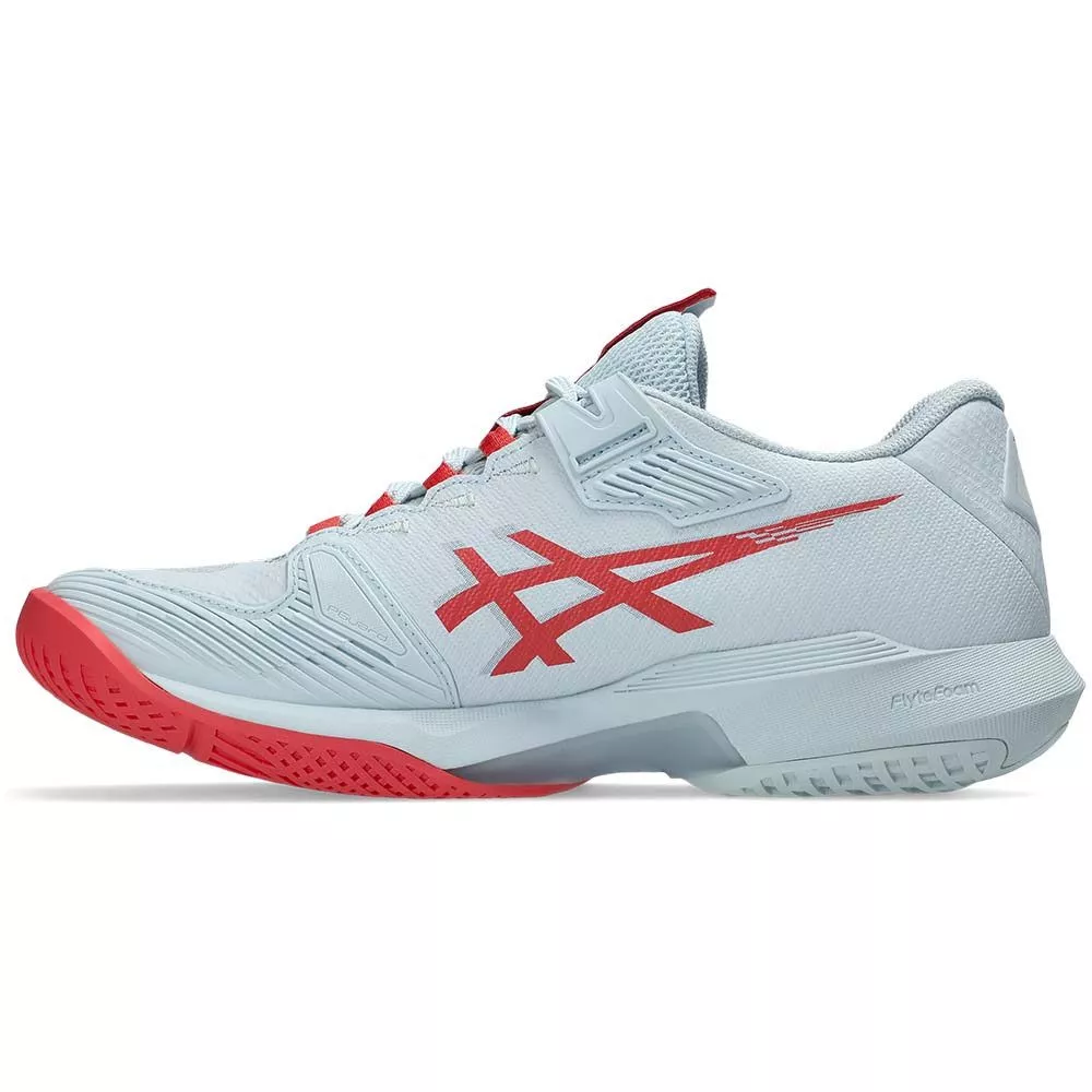 Chaussures Asics Gel Solution Speed FF 4 Femme Bleu pastel / Rouge