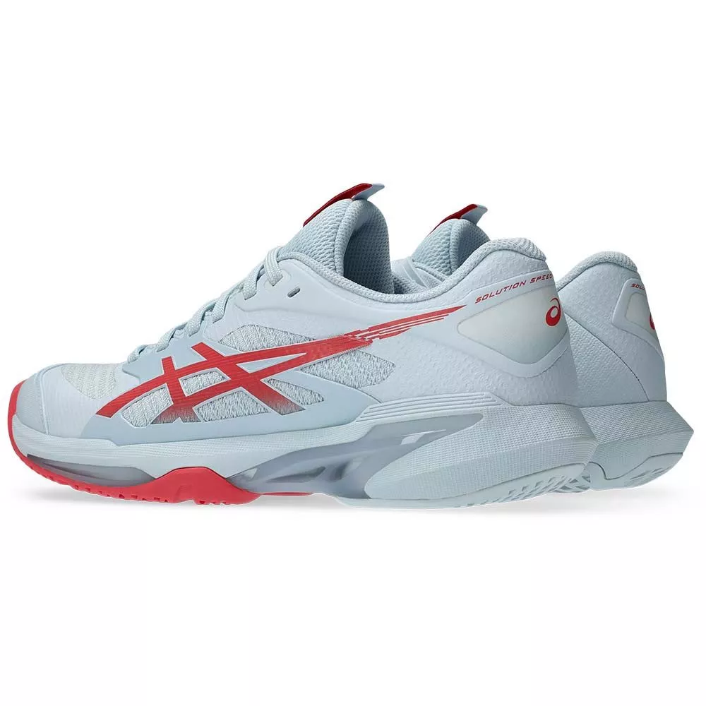 Chaussures Asics Gel Solution Speed FF 4 Femme Bleu pastel / Rouge