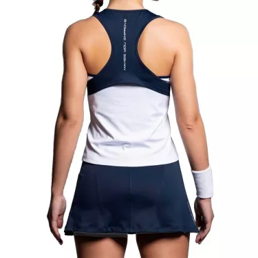 Nox Team 26 Dames Top Wit / Marineblauw