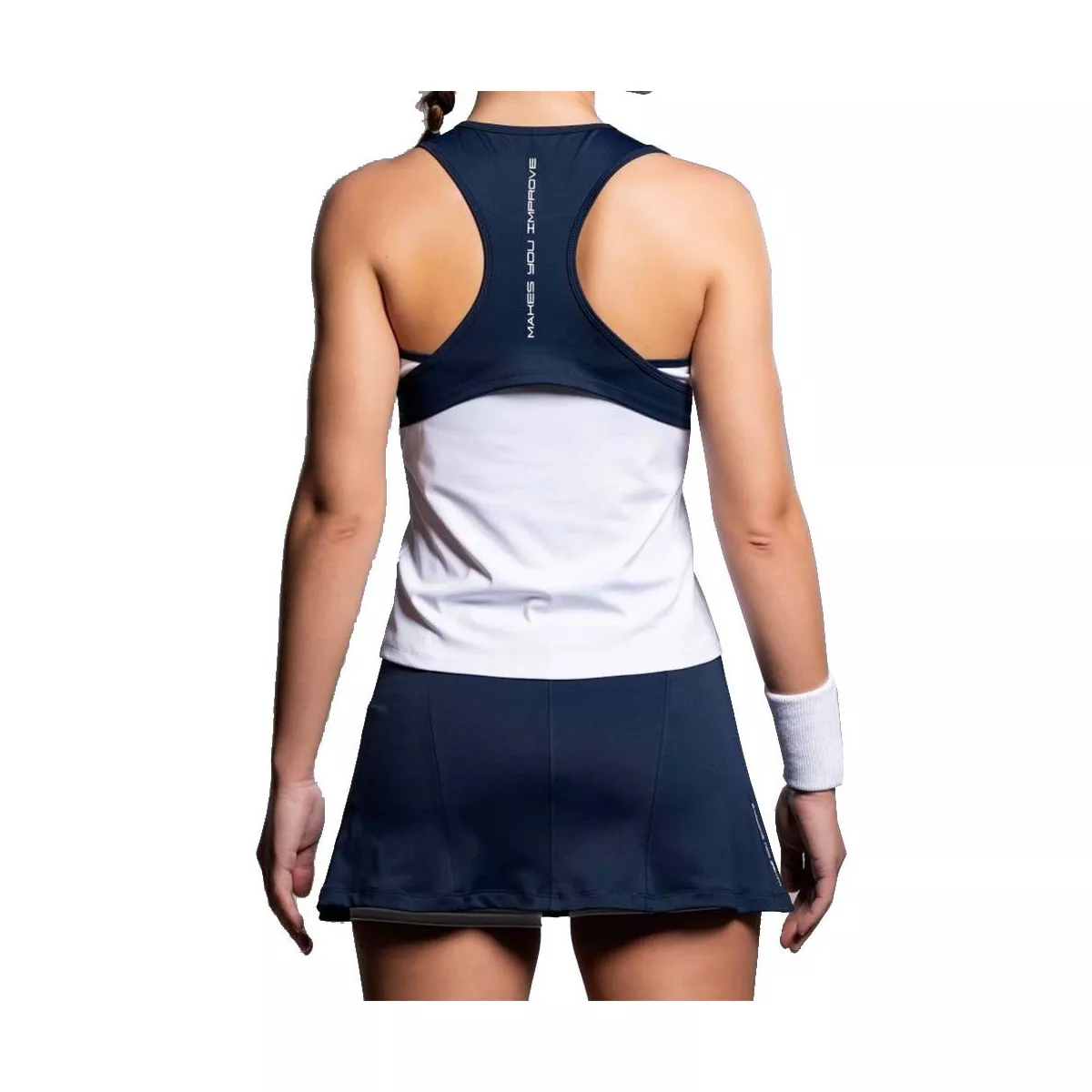 Nox Team 26 Dames Top Wit / Marineblauw
