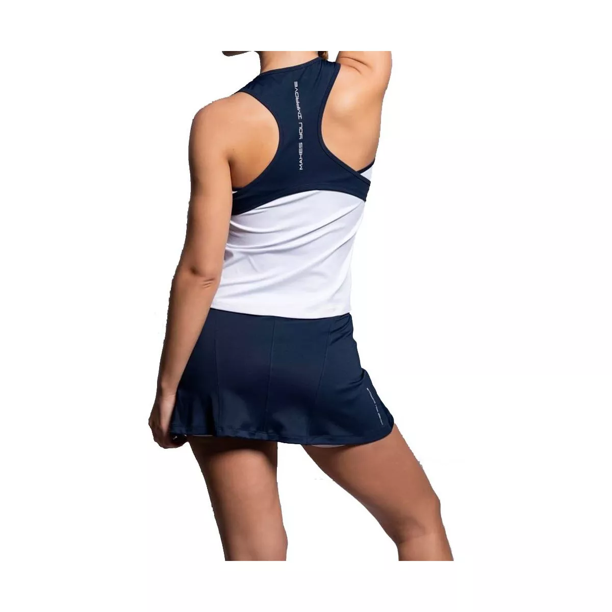 Nox Team 26 Dames Top Wit / Marineblauw