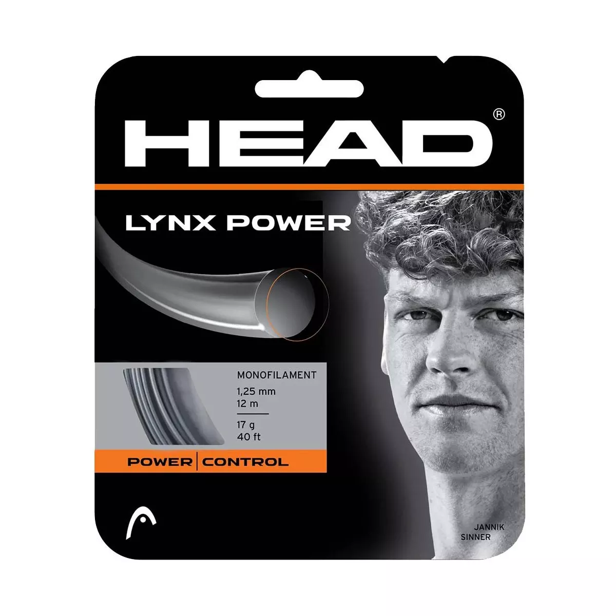 Head Lynx Power Tennissnaren Grijs 12m
