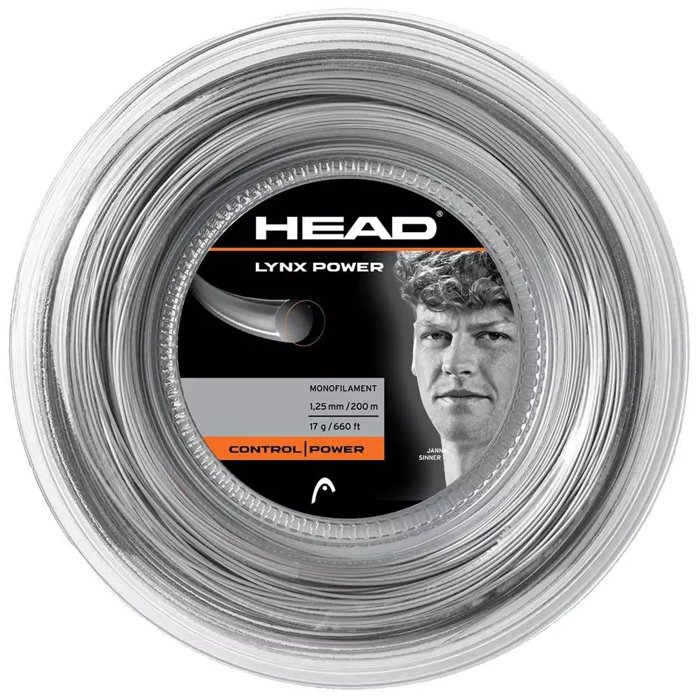Head Lynx Power Grijze Snarenrol 200m