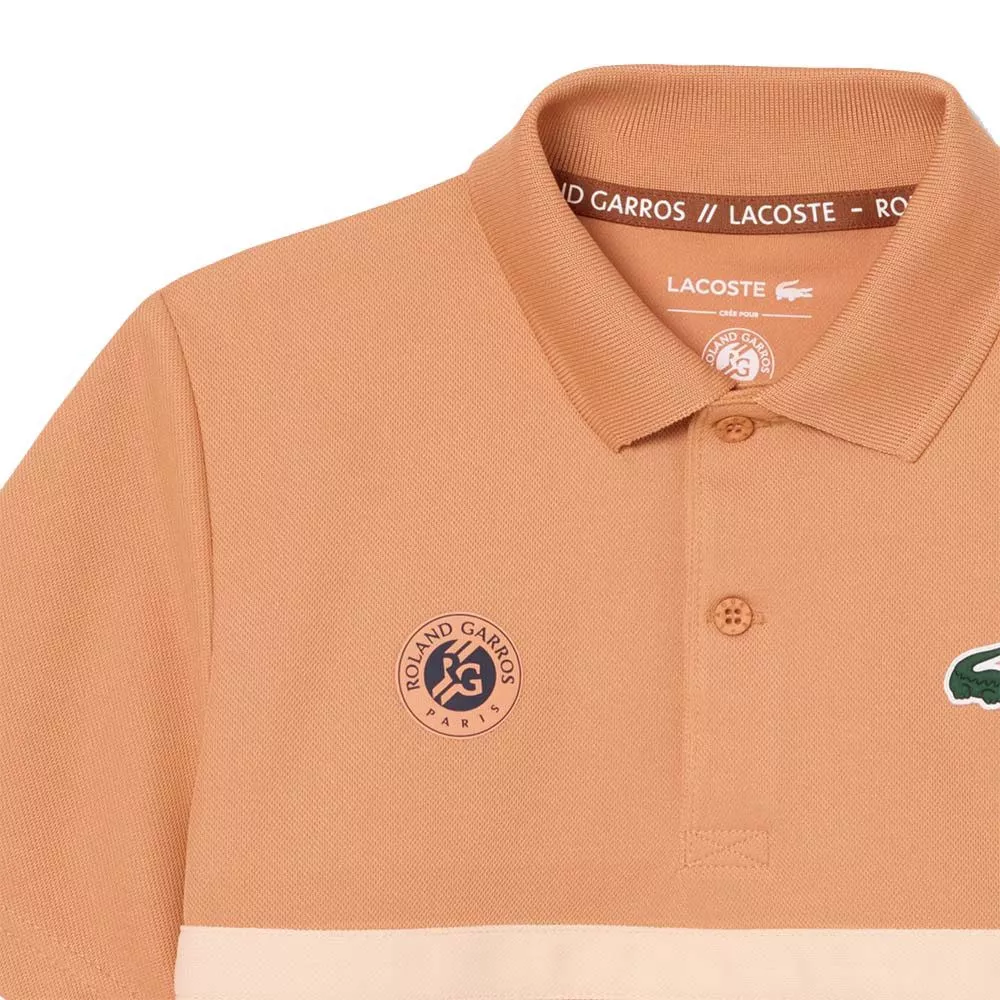 Polo Lacoste Roland Garros Ramasseur de balles Junior Orange