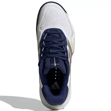Chaussures Adidas Barricade 14 Blanc / Bleu marine